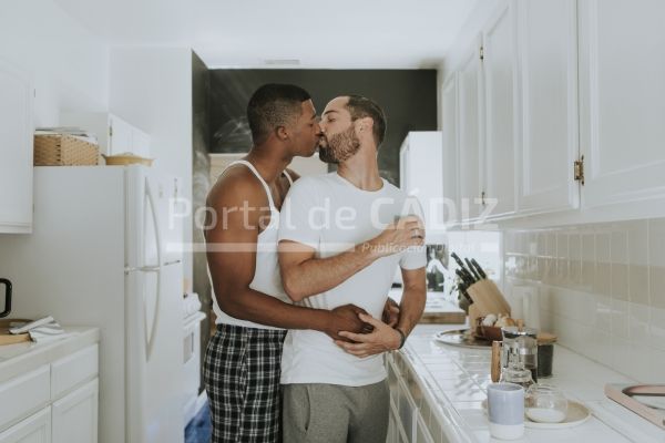 gay couple kissing in the kitchen 2021 08 27 00 05 03 utc