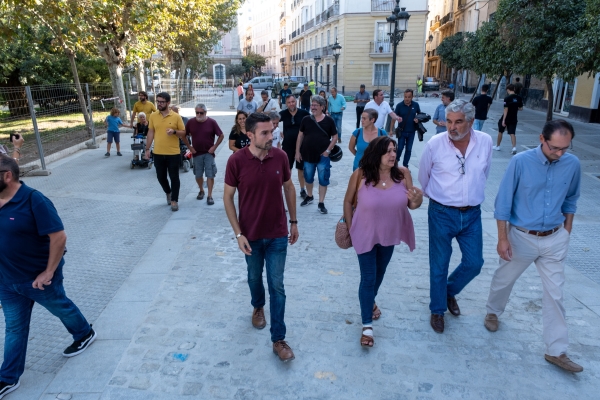 2022 visita obras peatonalizacion plaza espana 088