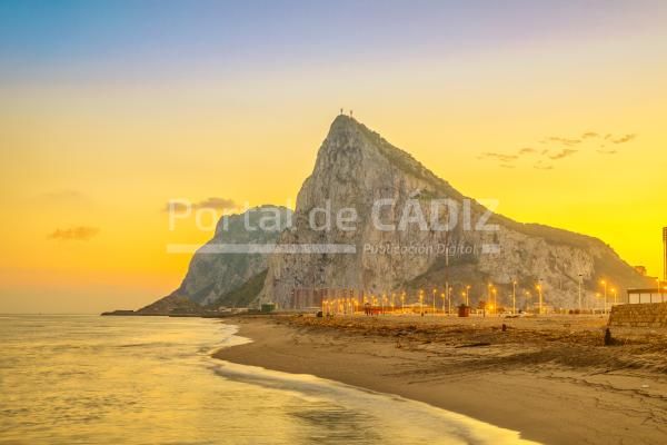 view on gibraltar rock on sunset 2021 09 04 09 06 23 utc